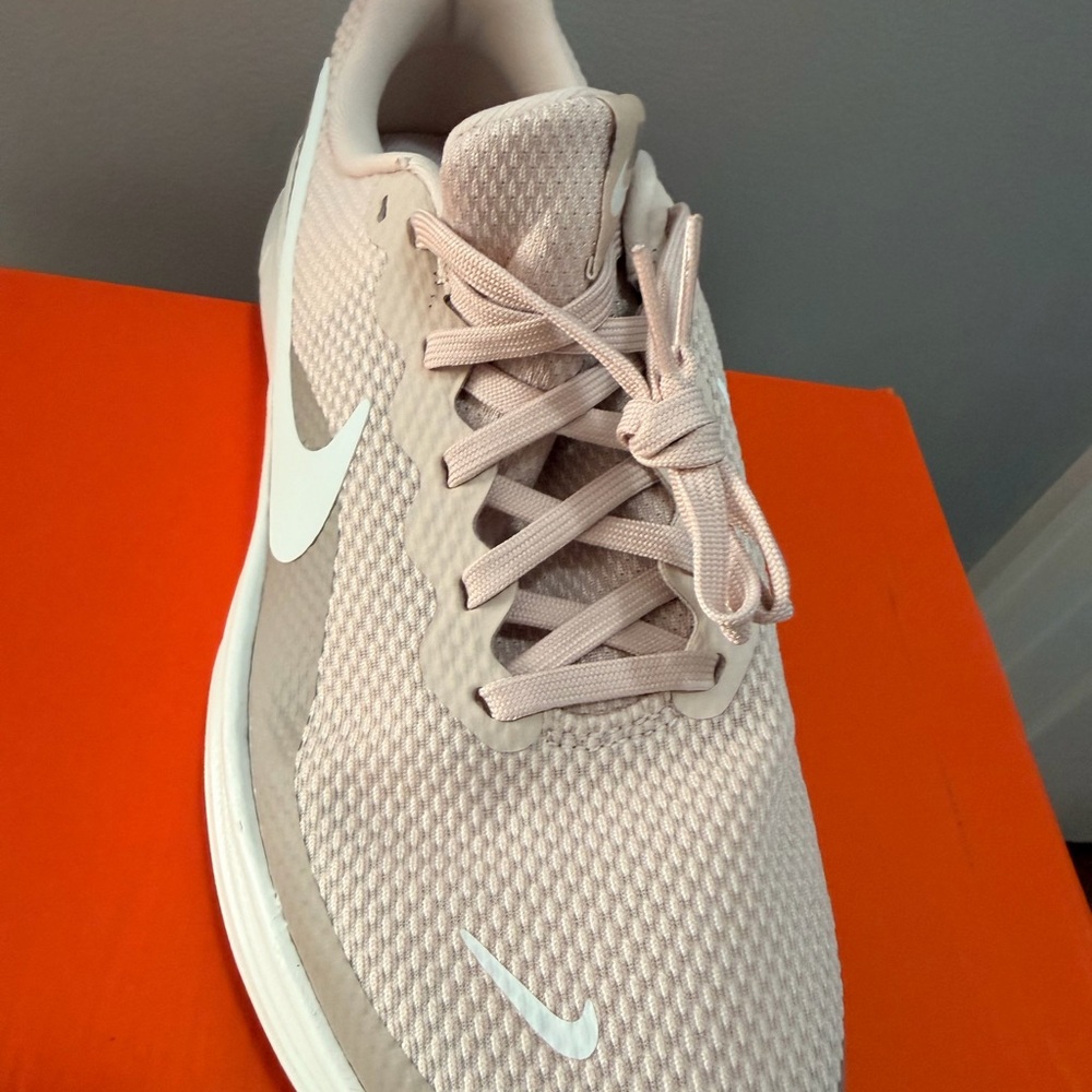 Nike Revolution 8 - women 10.5 white, pink, tan